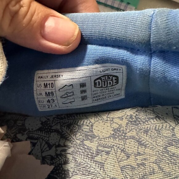 Hey Dude Mens Wally Linen Slip-On Loafers Size 10 - Picture 8 of 8